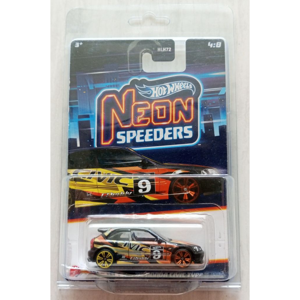Hot Wheels Neon Speeders Honda Civic EK9