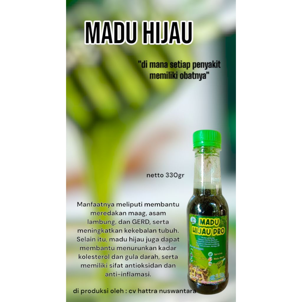 MADU LAMBUNG madu hijau 330ml nutrisi lambung