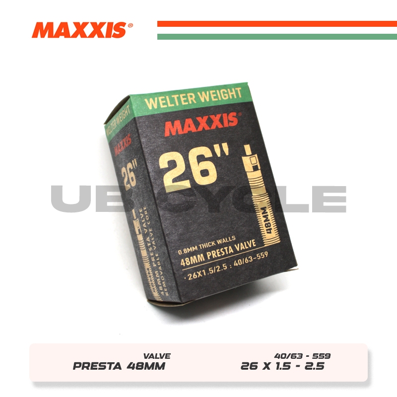 Ban Dalam Sepeda MAXXIS 26 x 1.50 - 2.50 Presta Valve 48 mm