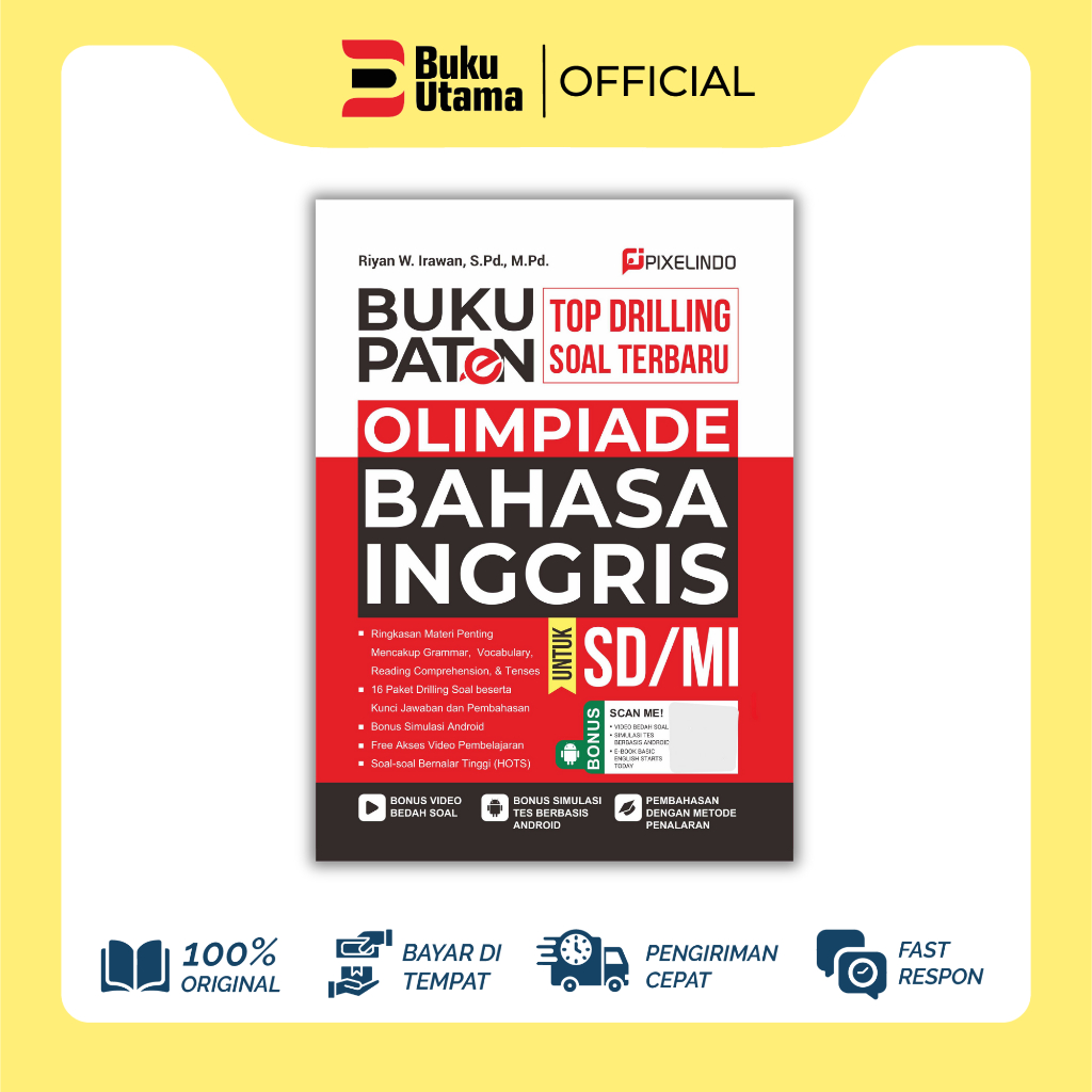 BUKU UTAMA Buku Paten Drilling Soal Olimpiade Bahasa Inggris SD/MI