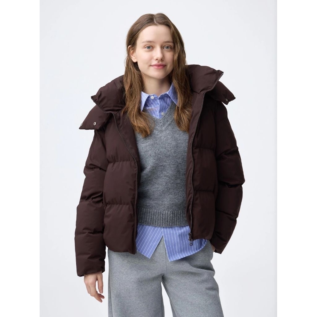 Jaket Padded Wanita Puffer Bulu Angsa GU UNIQLO Jaket Winter Original Japan 100% Handcarry For Women
