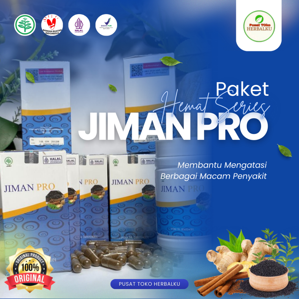 PAKET HEMAT JIMAN PRO 100% Asli Jamu Kapsul Herbal