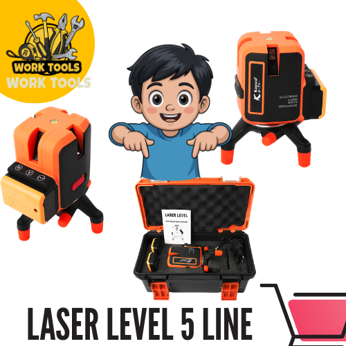Kapusi Laser Level 5 Line Laser Hijau Instruction Manual 4D
