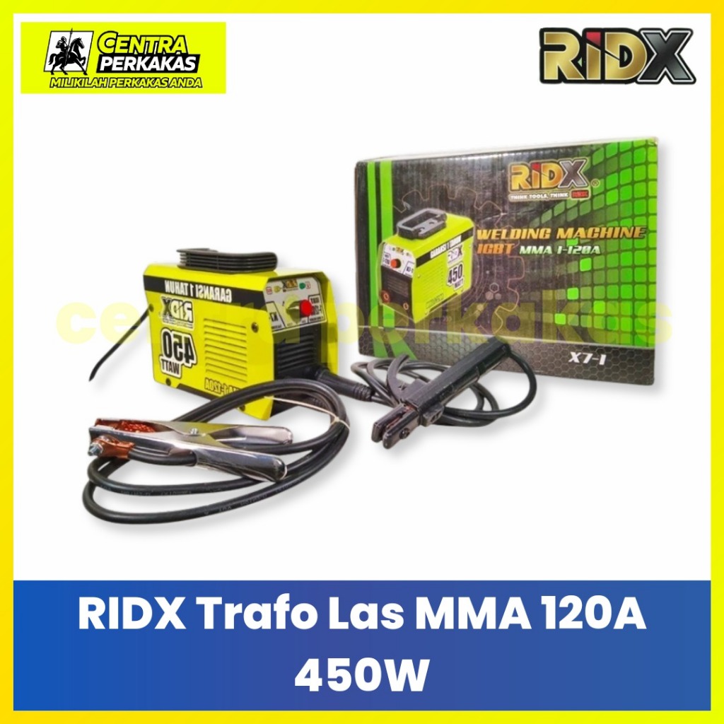 RIDX Mesin Las Listrik MMA 120A 450 Watt & IGBT 160A 1200W - Trafo Las Inverter Hemat Listrik Low Wa