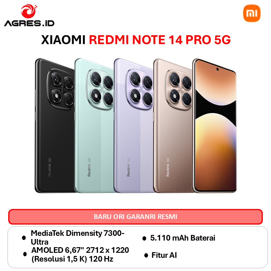 XIAOMI REDMI NOTE 14 PRO 5G 8GB 256GB LAVENDER PURPLE