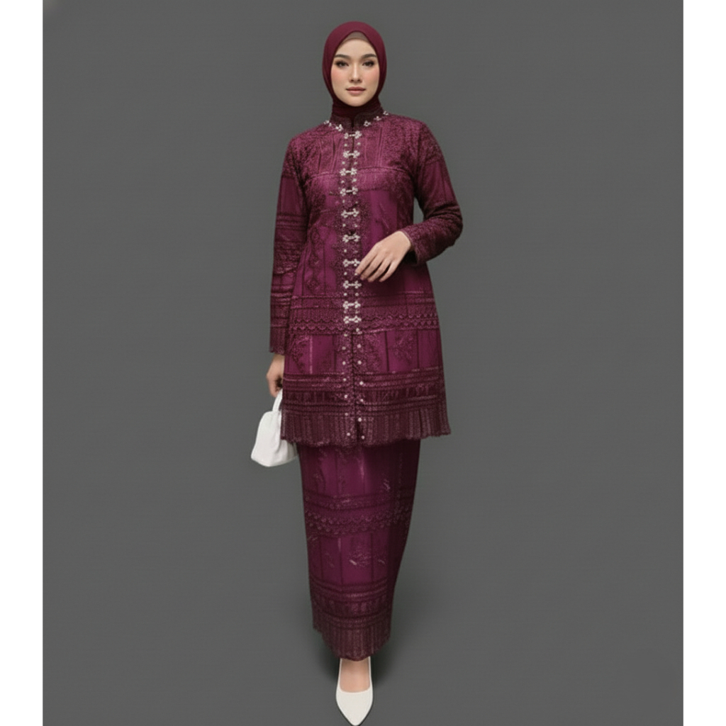baju kurung melayu kebaya kondangan dan pesta oneset kurung melayu