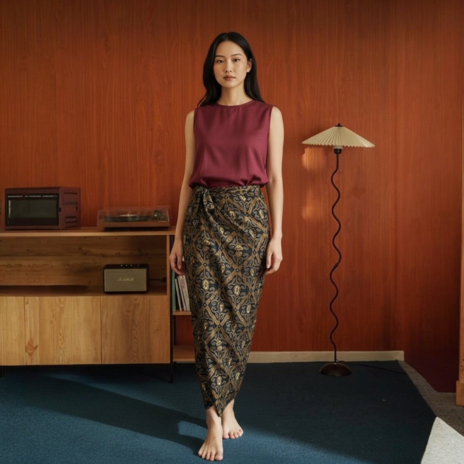Radaa Batik Rok Lilit Wanita Aluna Batik Dobby Premium