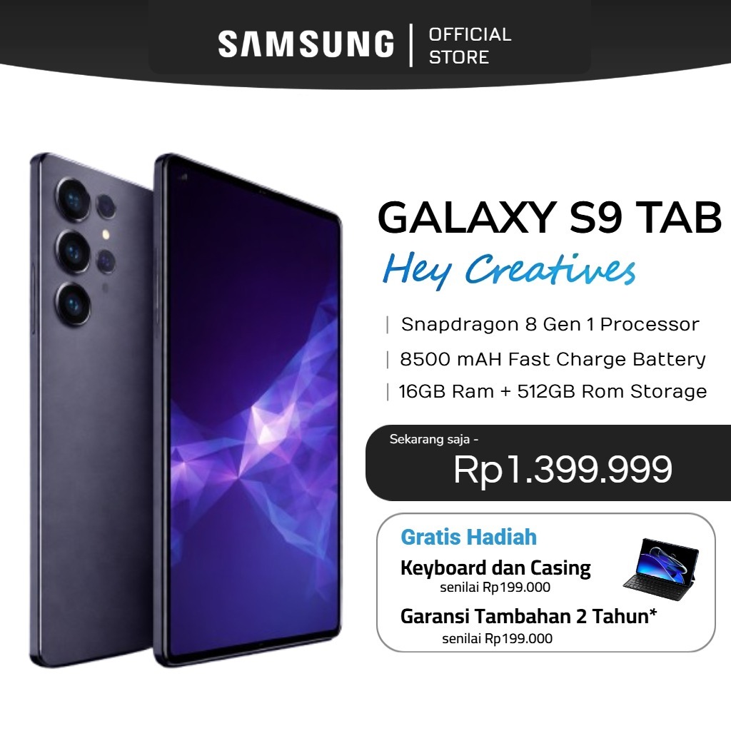 Samsung Galaxy S9 Tab 11 Inch 2025 | 5G/4G LTE | 16GB RAM 512GB ROM | Dual SIM | Android Tablet