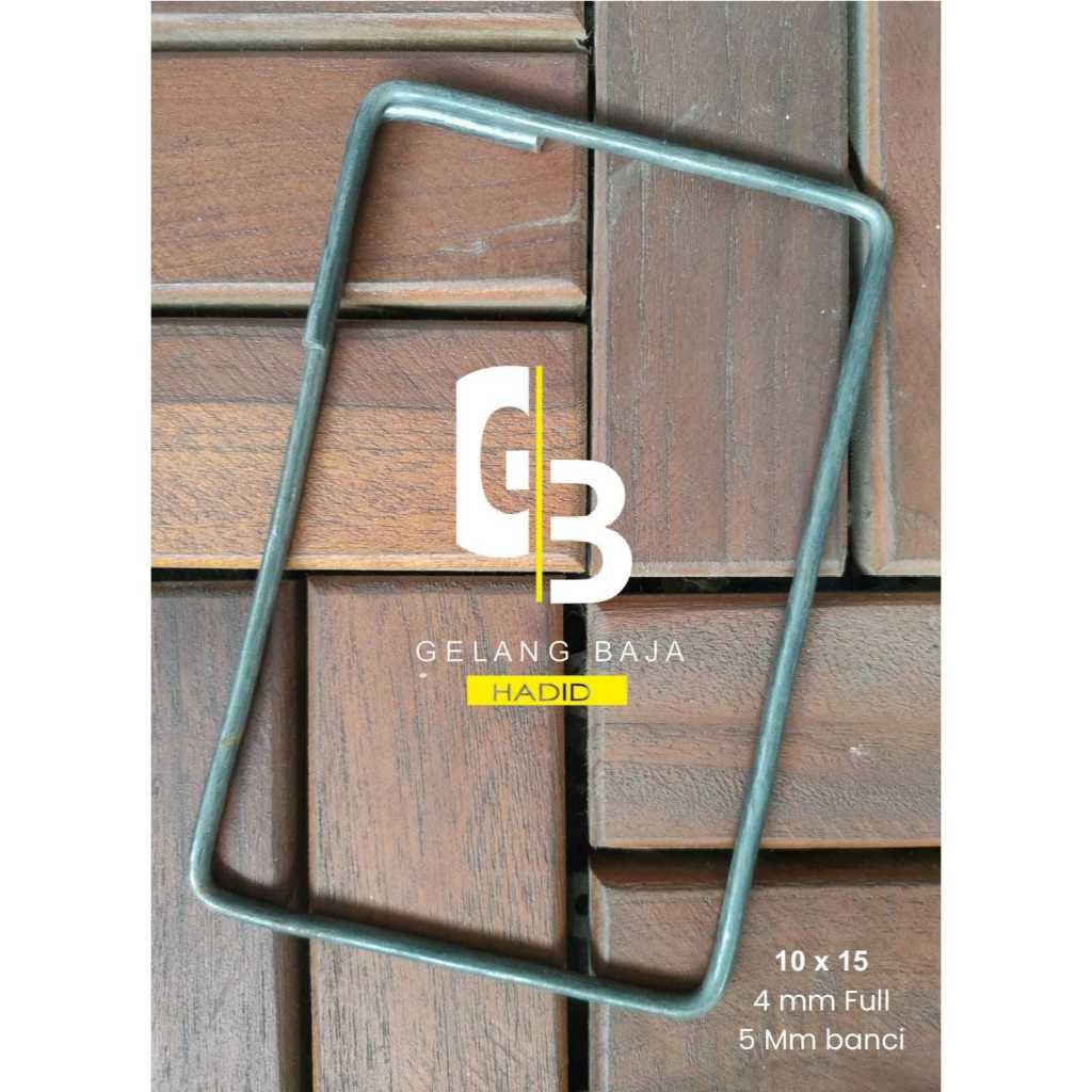 Besi Begel / Ring Behel / Kolom Besi / Cincin Ring Besi 10 x15  5Mm Banci / 4Mm full
