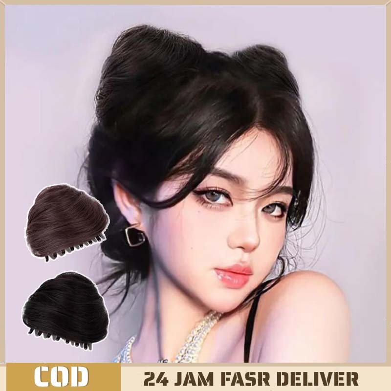 Cepol Dengan Rambut Palsu Telinga Kucing Cepolan Rambut Palsu Cepolan Rambut Palsu Wanita Jepit Cepo