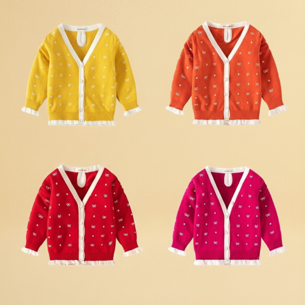 gentlekiddie CARDIGAN KNIT RAJUT PREMIUM ANAK - KARINA CARDIGAN - Cardigan Anak Premium Cardigan Ana