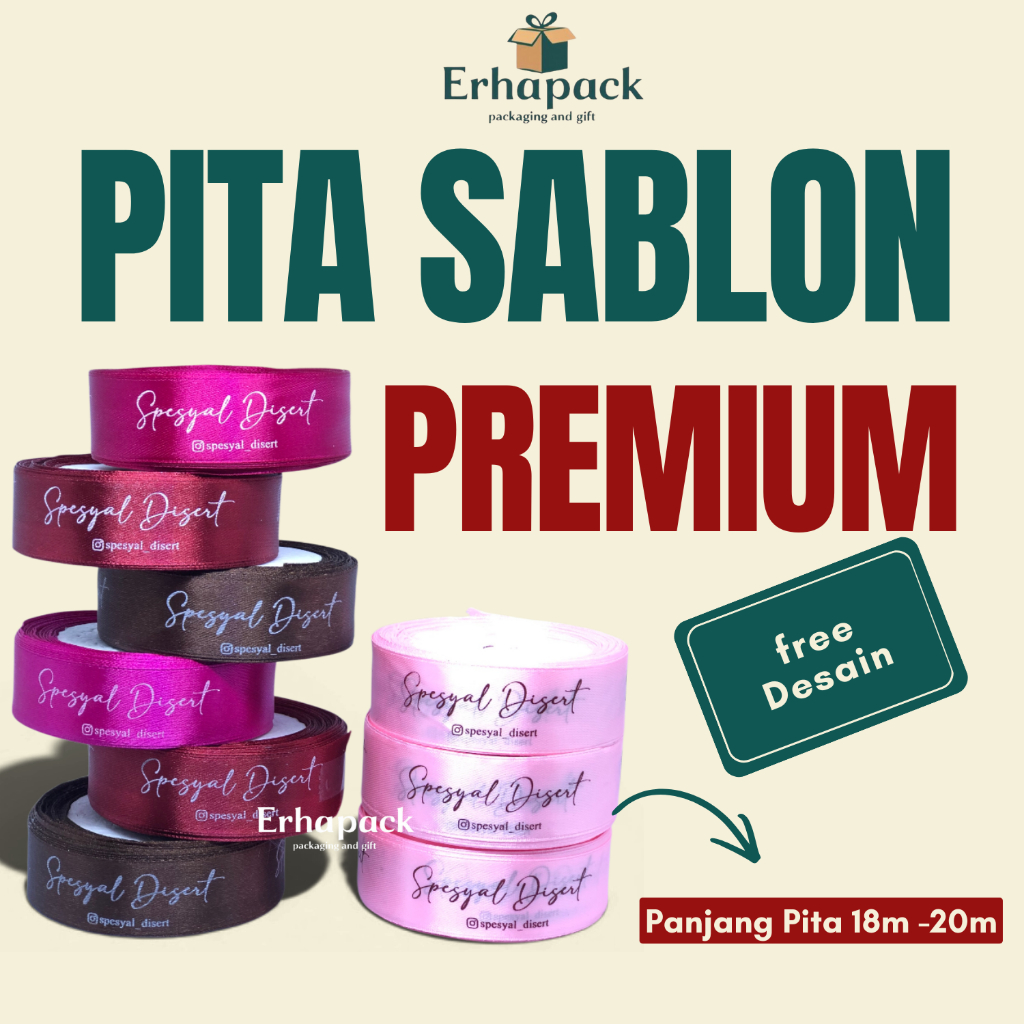Pita Sablon | Pita Satin | Pita Custom