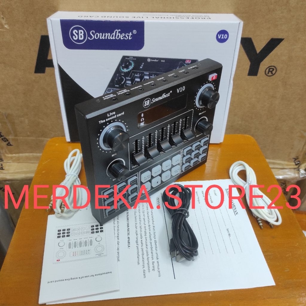 NEW Soundcard SOUNDBEST V-10 | SOUND BEST V10 Live Streaming Interface Bluetooth Sound card Original