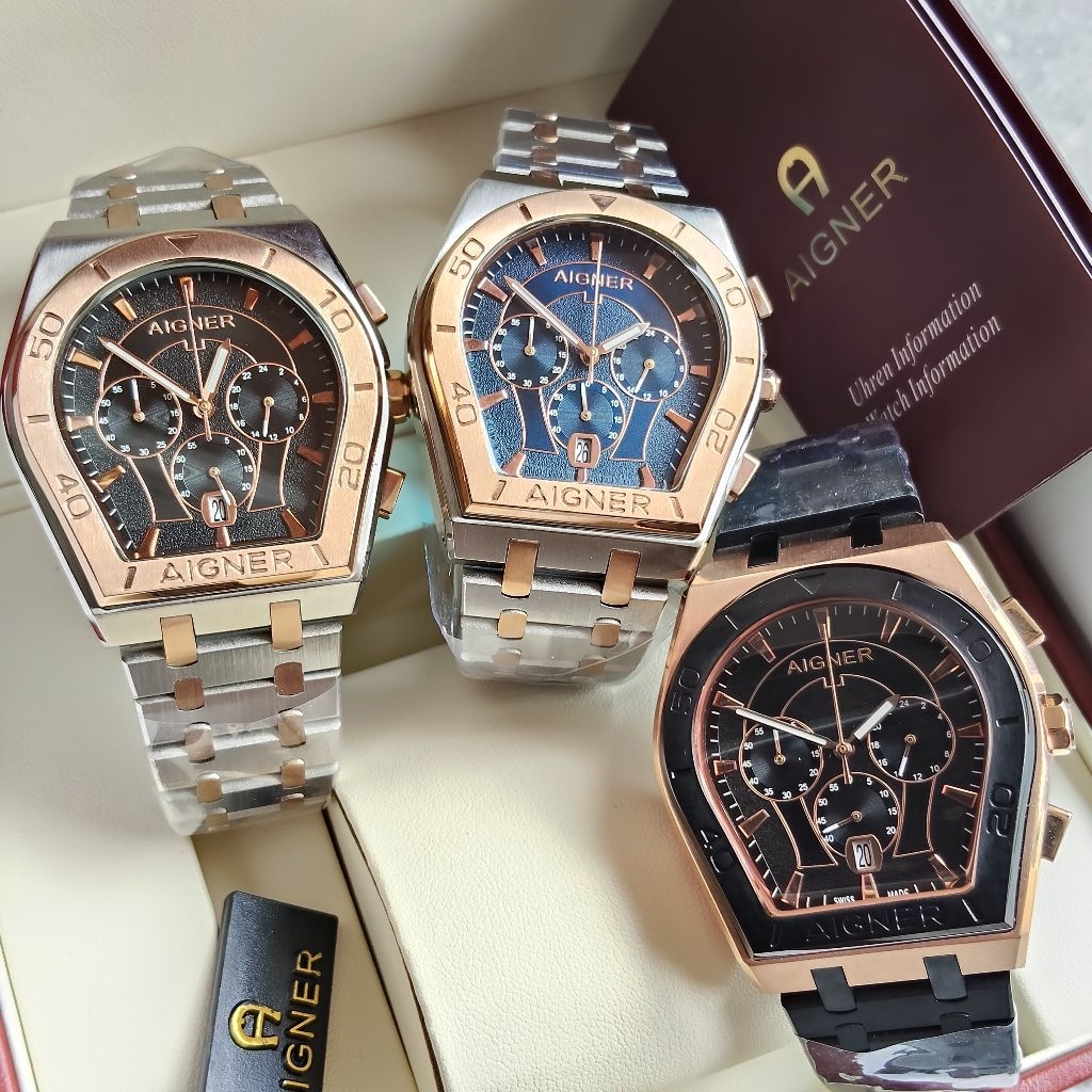Aigner Palermo New A100304GF Original Jam Tangan Pria
