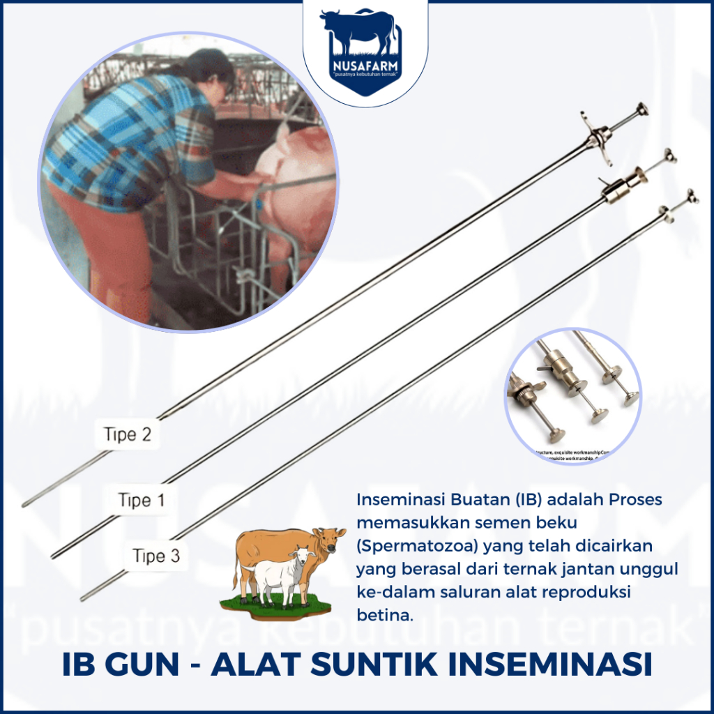 IB GUN Alat Suntik Inseminasi Buatan Alat Suntik Kawin Hewan Ternak Sapi Kambing