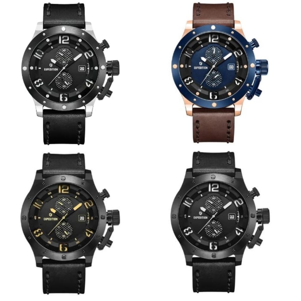 EXPEDITION COWOK CHRONOGRAPH STRAP LEATHER