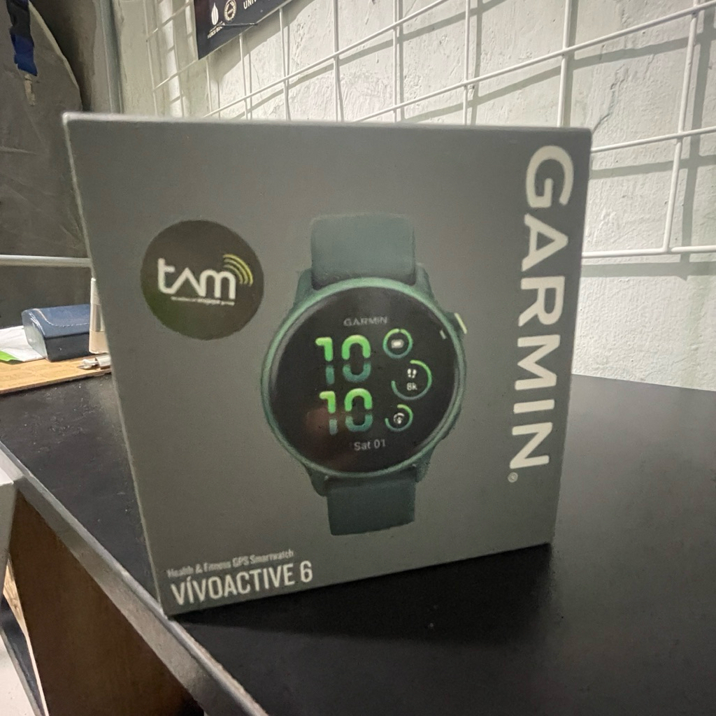 Garmin Vivo Active 6 Green Hijau Smart Watch Jam Pintar Gym Fitness Running Vivoactive Smartwatch
