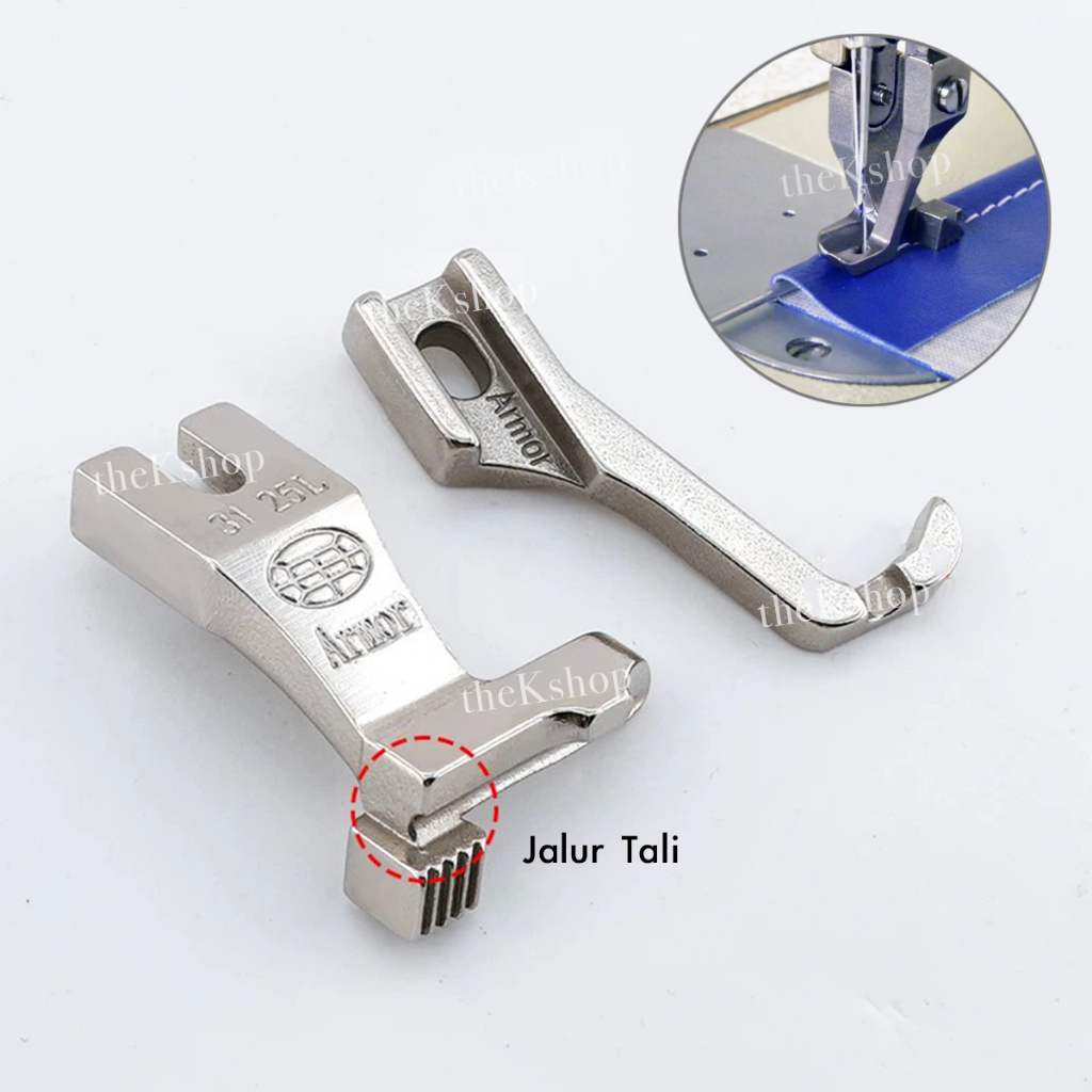 Sepatu Piping Mesin Jahit Walking Foot / Sepatu Parit KUALITAS BAGUS 31.25L Walkingfoot 31 25L Sepat