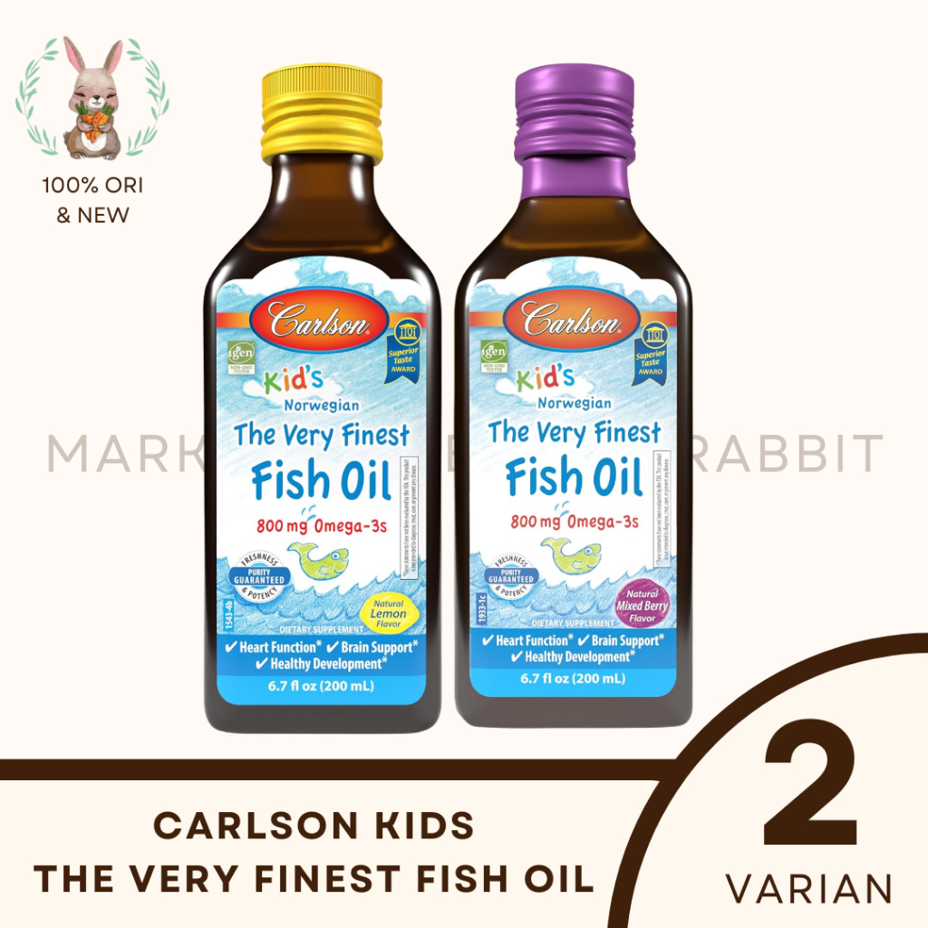 Carlson Kids Norwegian The Very Finest Fish Oil Omega Minyak Ikan Anak