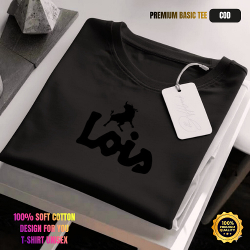Kaos Pria Distro Original Lois T-Shirt Lengan Pendek | Baju Katun Kaos Premium Laki Laki & Wanita
