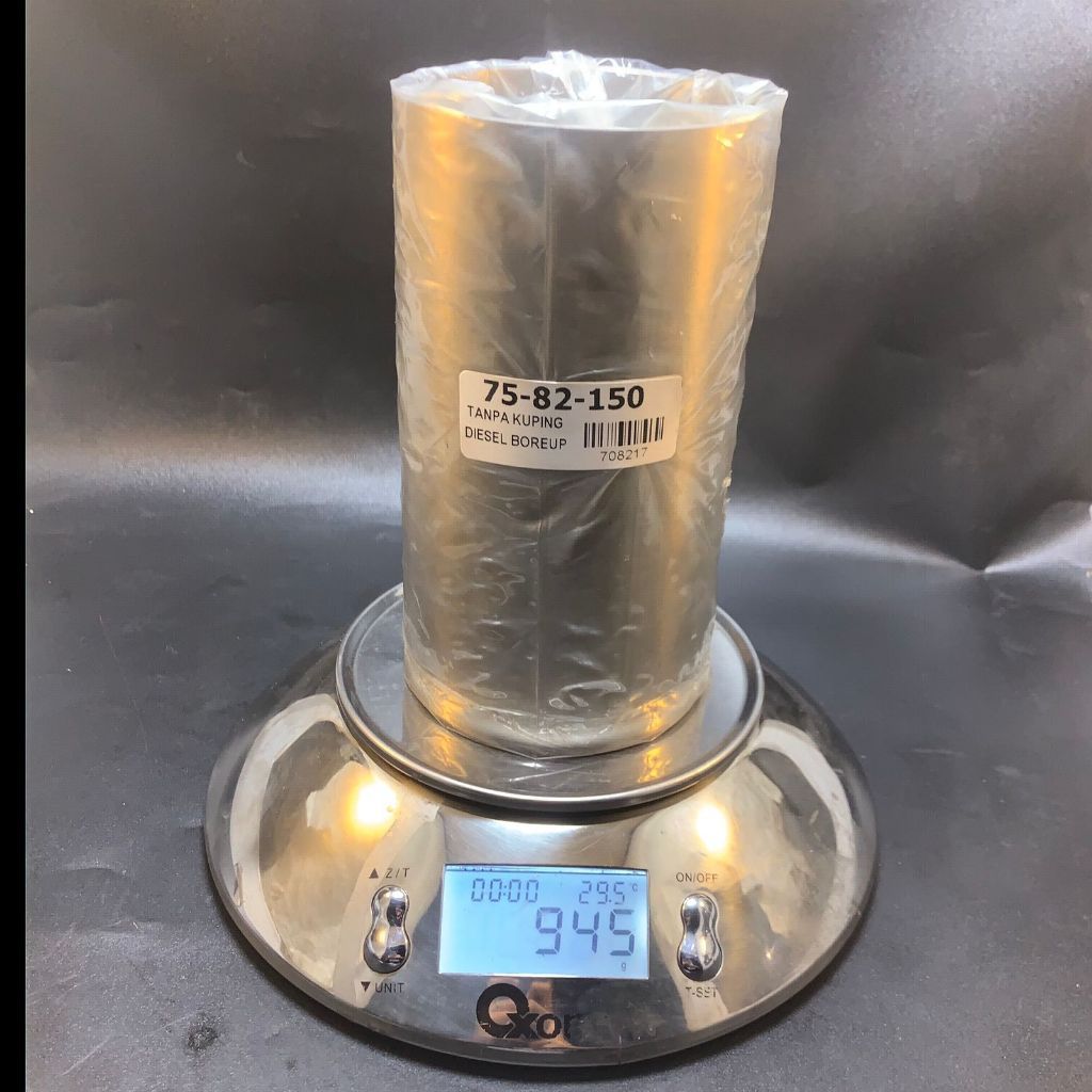 LINER DIESEL 75-82-150 CYLINDER BORING (TANPA KUPING) SANGAT COCOK UNTUK BORE UP MENGGUNAKAN PISTON 