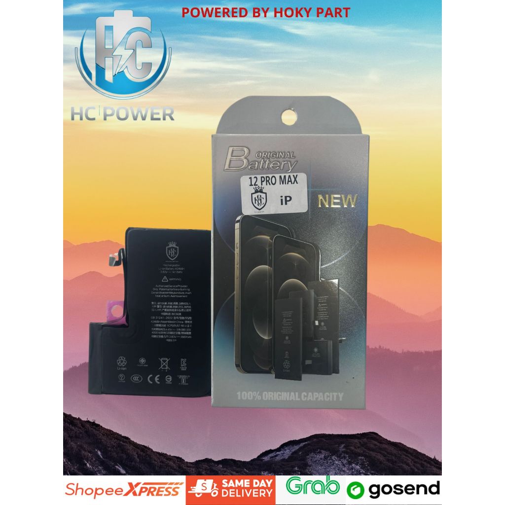 (HC) BATERAI UNTUK TIPE IPHONE 12 PRO MAX ORIGINAL