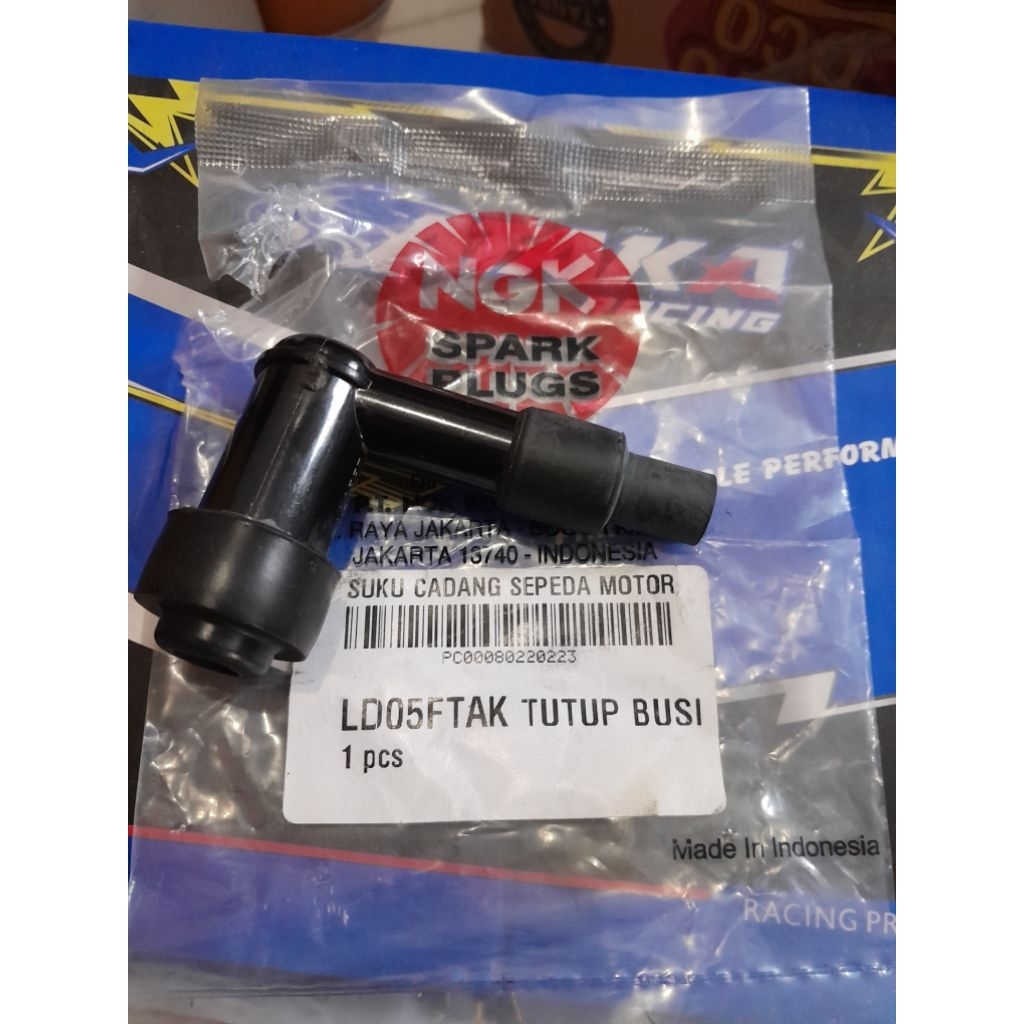 Cangklong cop busi tutup busi vario 110,supra,grand,kharisma,supra fit original ngk.