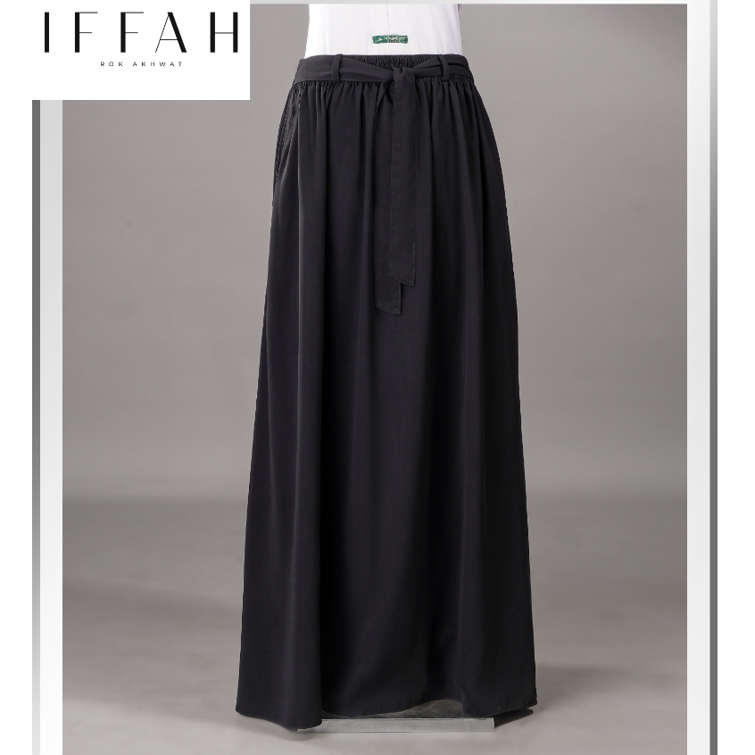 Khadijah Indonesia - Rok Iffah | Rok Daily | Rok Kantor | Jetblack
