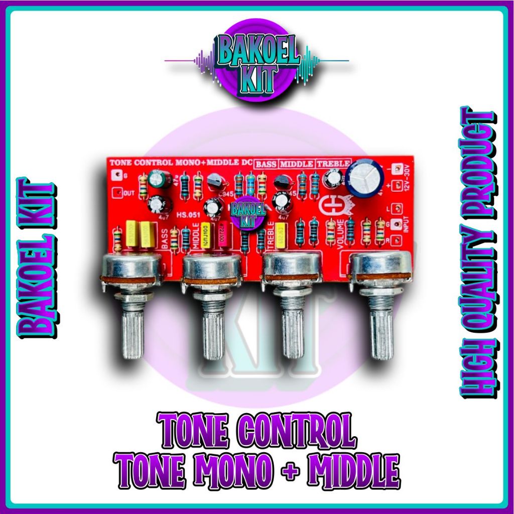 Tone Control Mono + Middle 4 Potensio ups