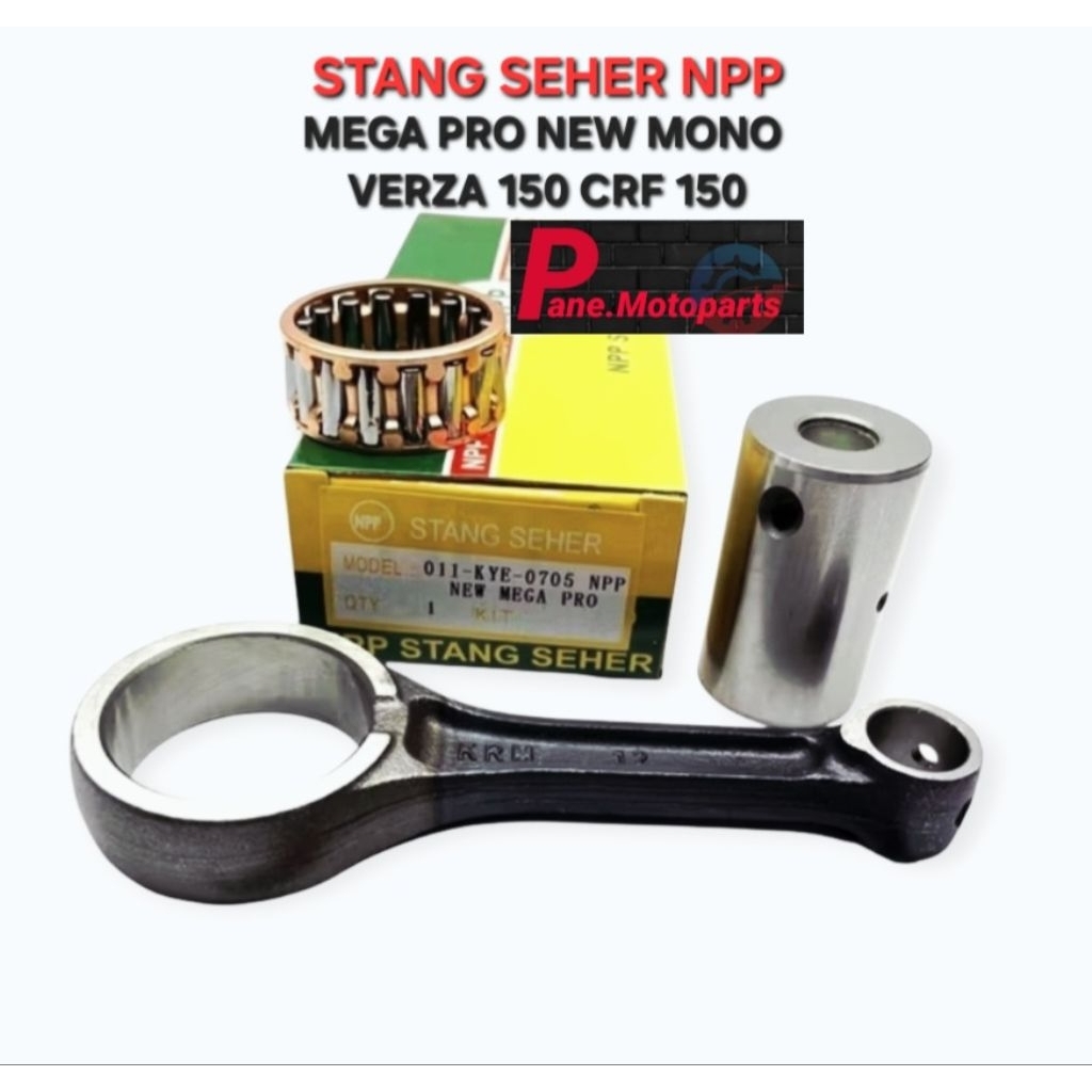 NPP STANG SEHER SETANG PISTON CONNECTING ROD MEGA PRO NEW MONO KYE VERZA 150 CRF 150 BEST QUALITY