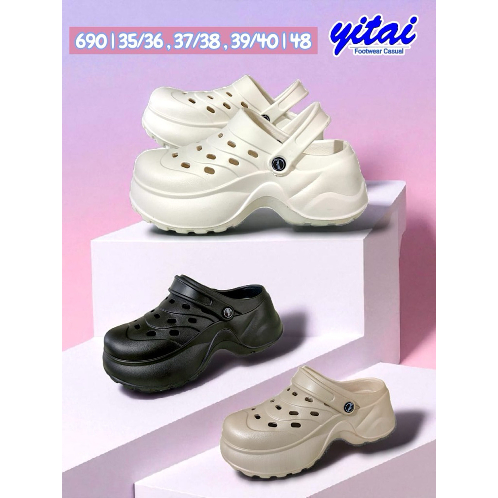 YITAI || SANDAL WANITA TINGGI MODEL CASUAL