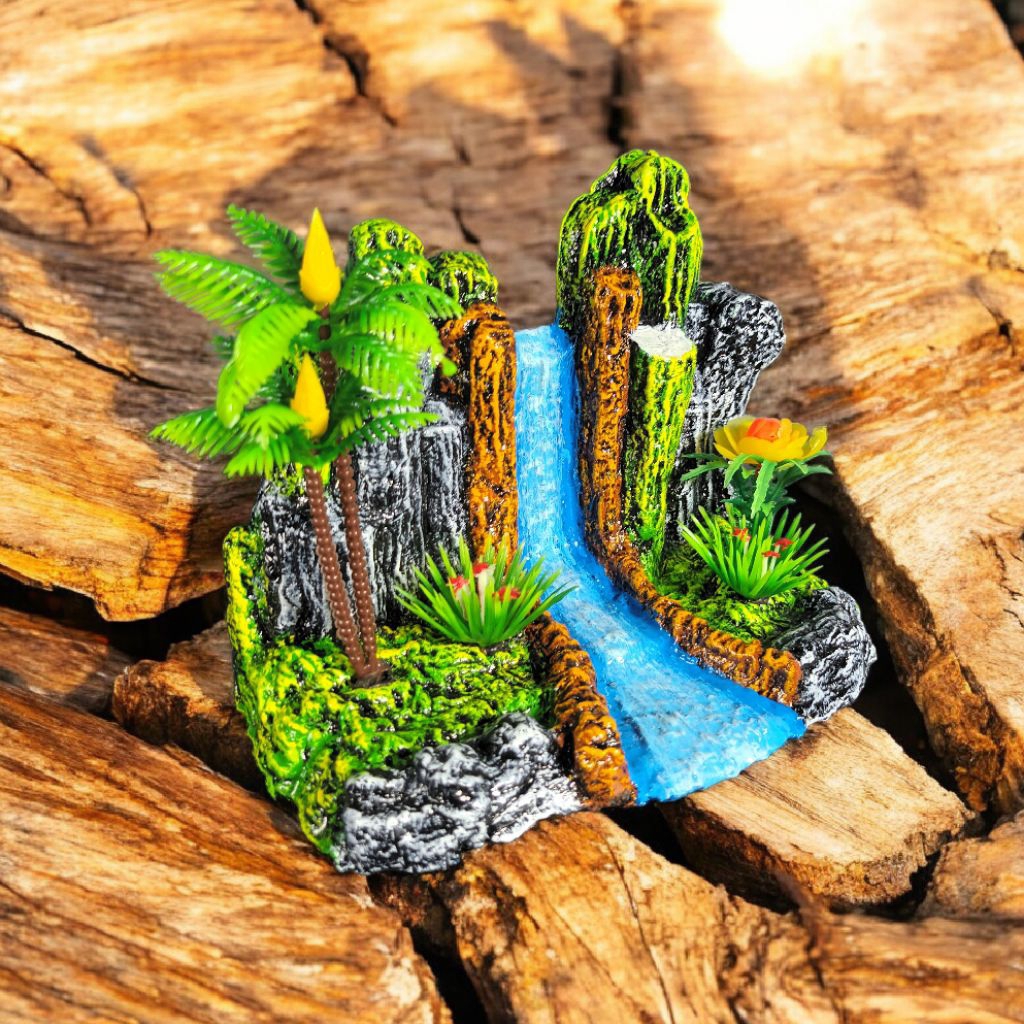 Tebing air terjun Hiasan dekorasi ornamen aquarium