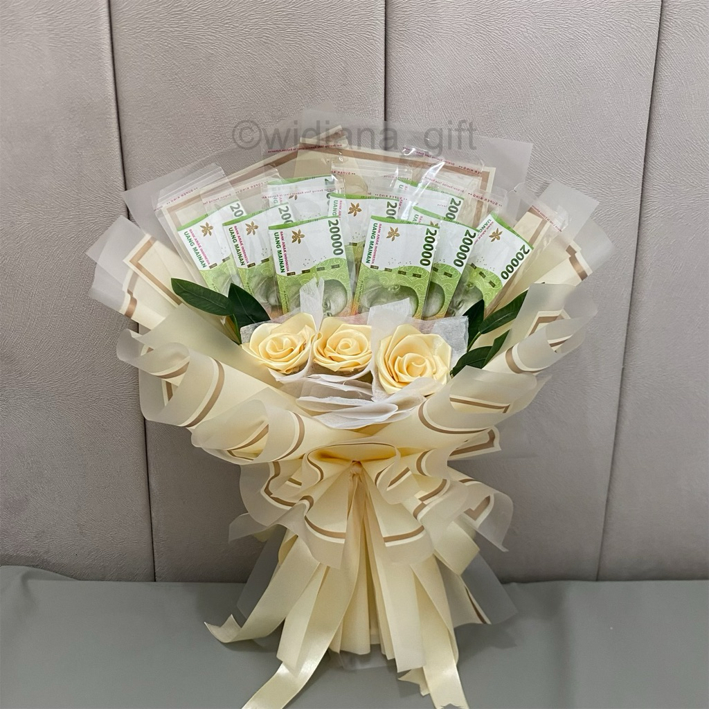 COD Buket uang 10/20 lembar / buket uang kosong / buket kerangka uang