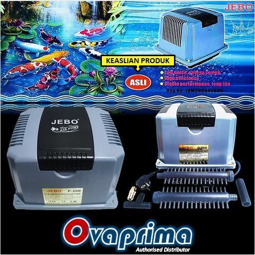 Jebo P-200 Pompa Udara Aquarium Kolam Limbah Air Blower P200