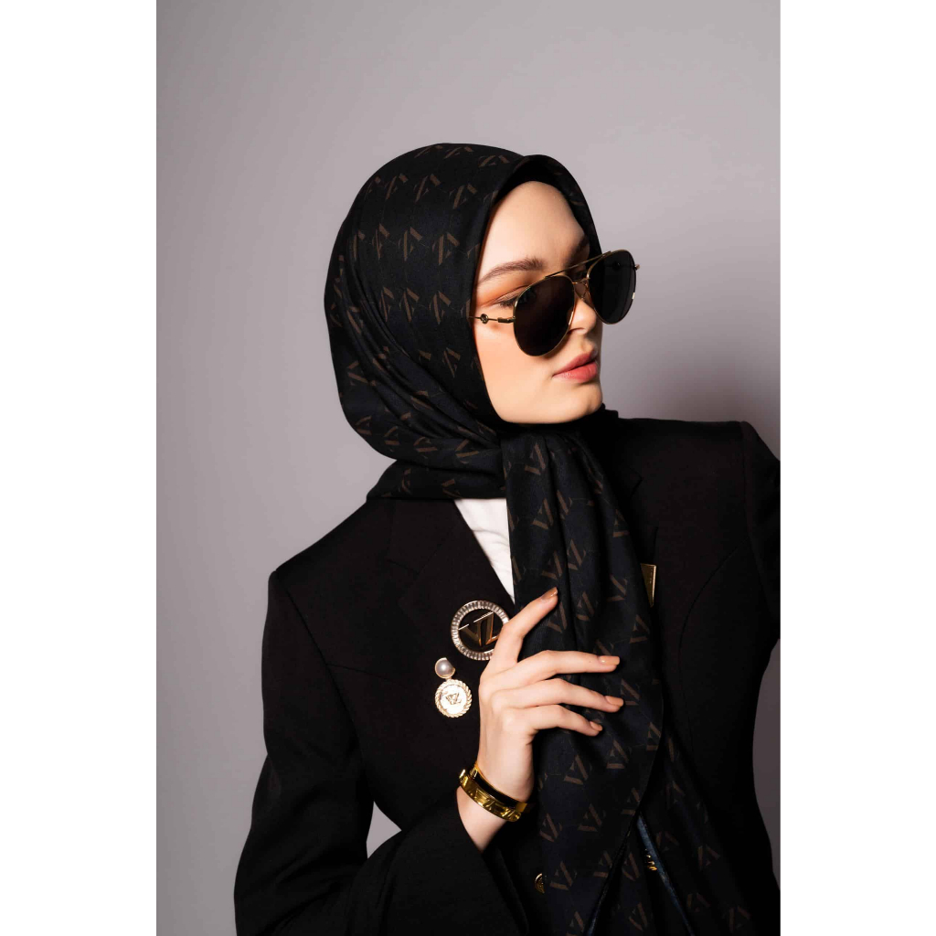 Vivi Zubedi Original Monogram Voal Scarf