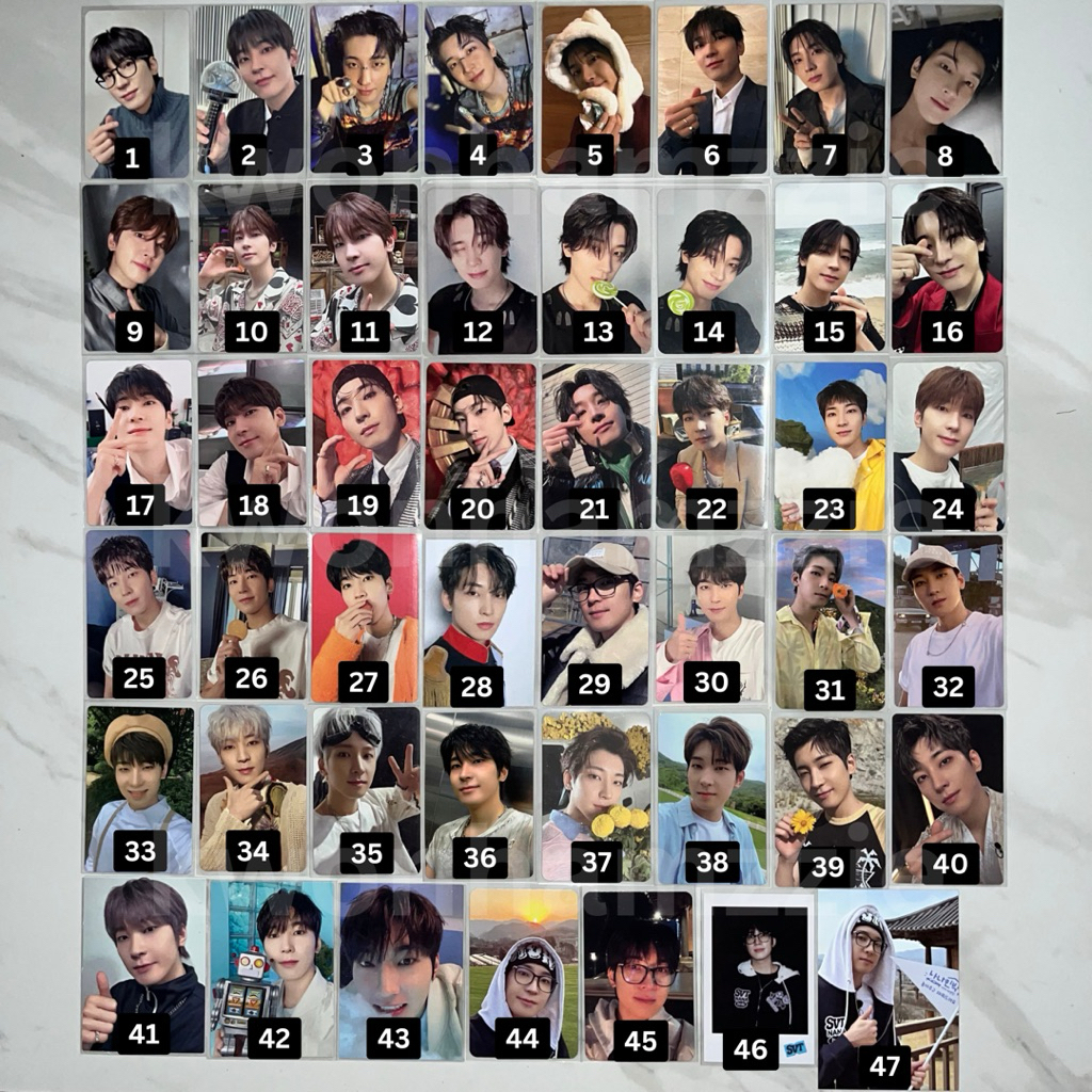 PHOTOCARD OFFICIAL WONWOO SEVENTEEN