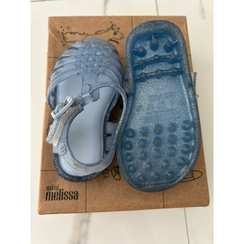 Preloved Original Mini Melissa Possession Shiny Glitter Blue
