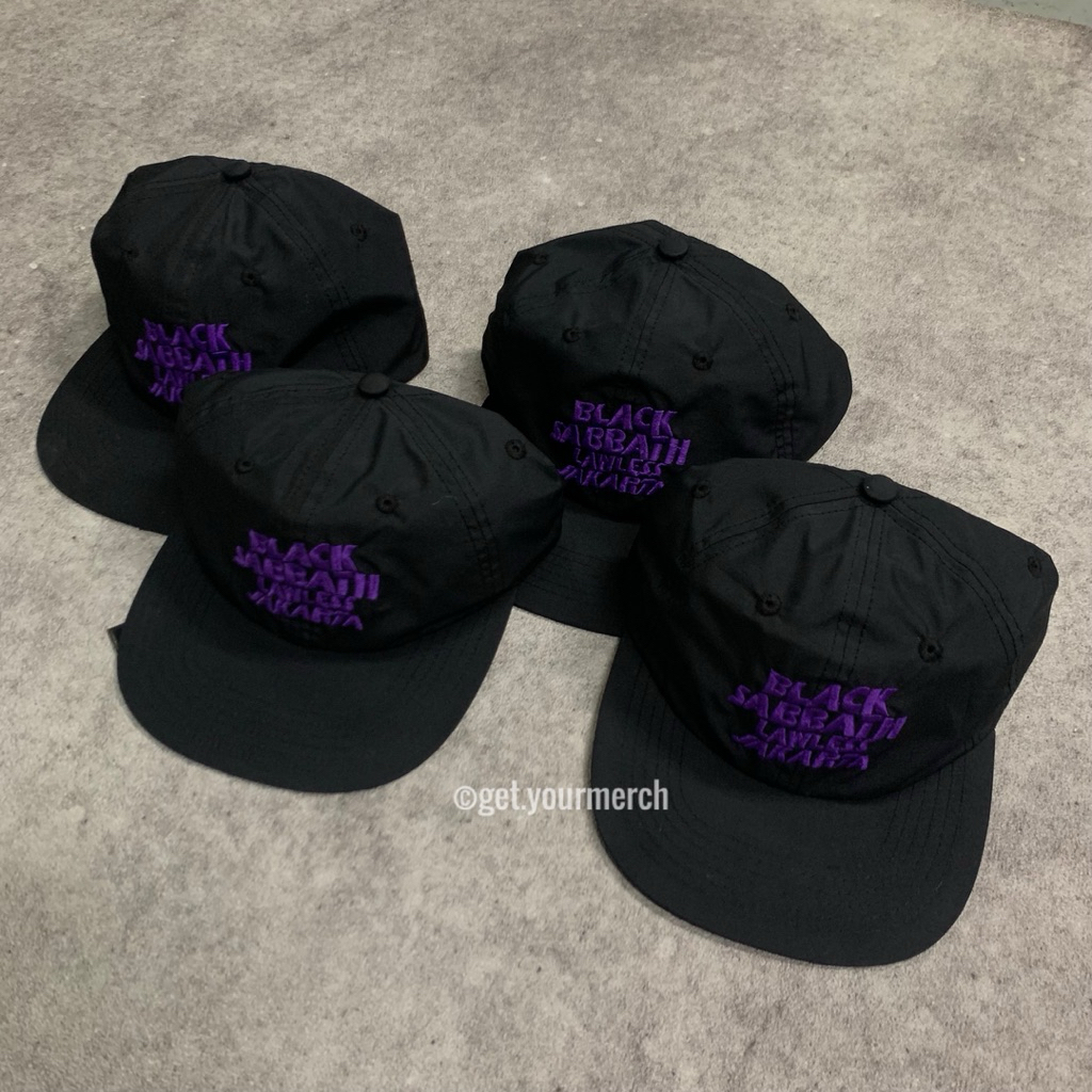 Black Sabbath x Lawless Jakarta - Master Of Reality Logo Type - 6 Panel Cap - Black