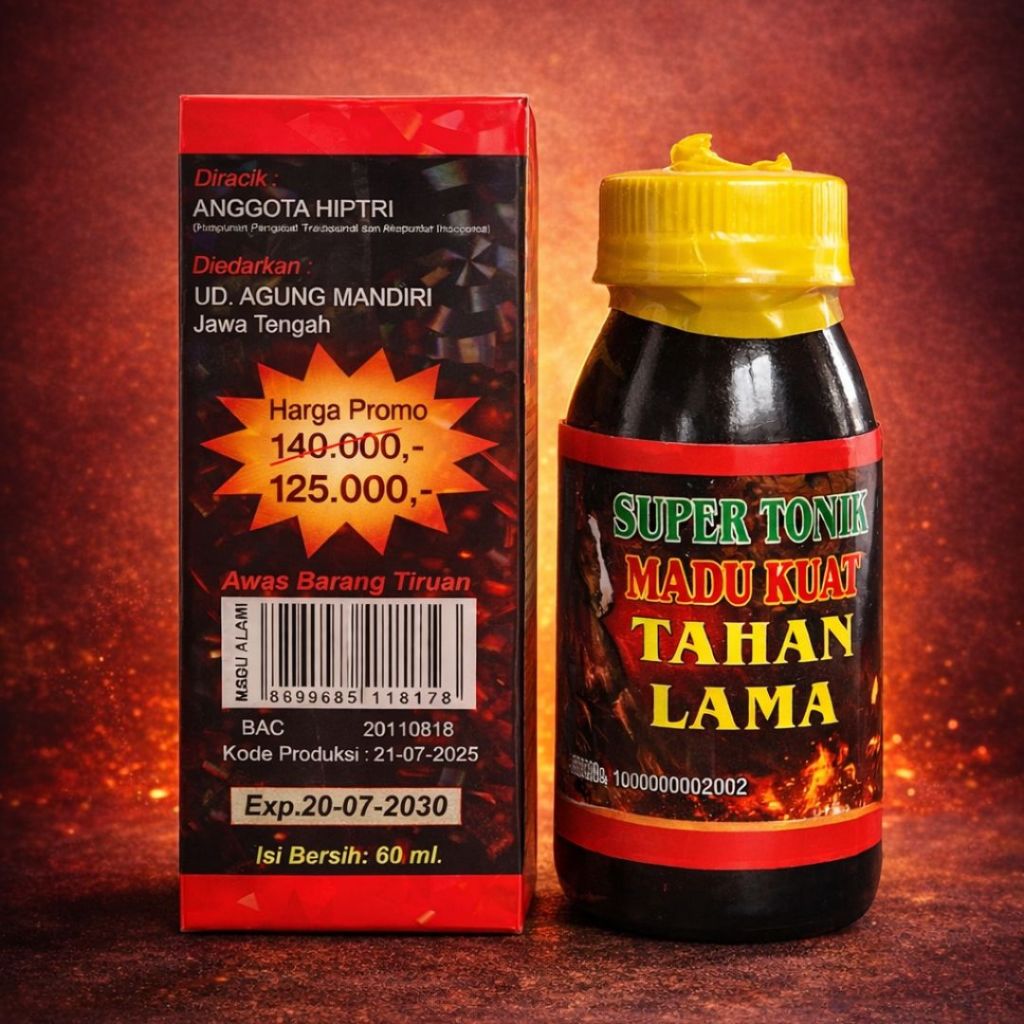 Madu Super Tonic 6X Lebih Dahsyat Original - Madu Kuat Stamina Pria Tahan Lama Asli