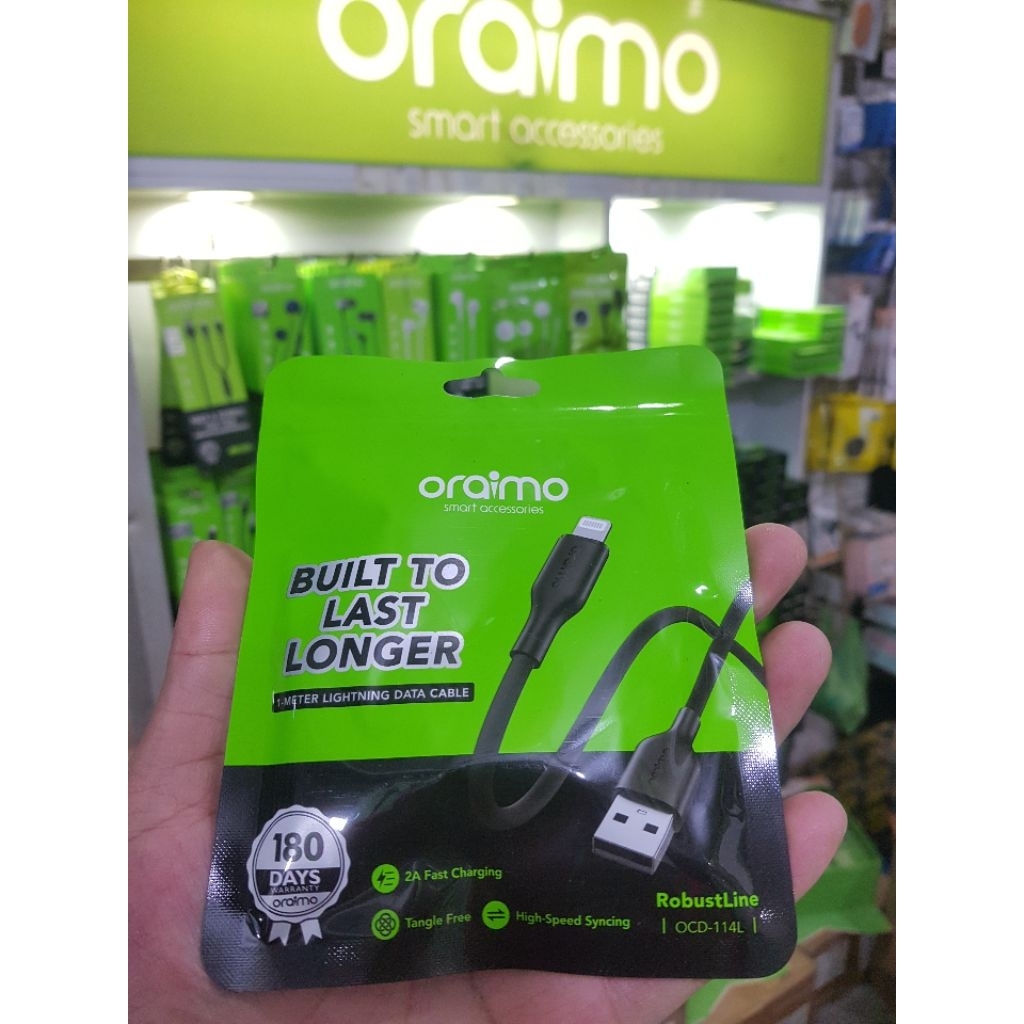 0ORAIMO SERI OCD-114L LIGHTNING CABLE FOR IPHONE 2A