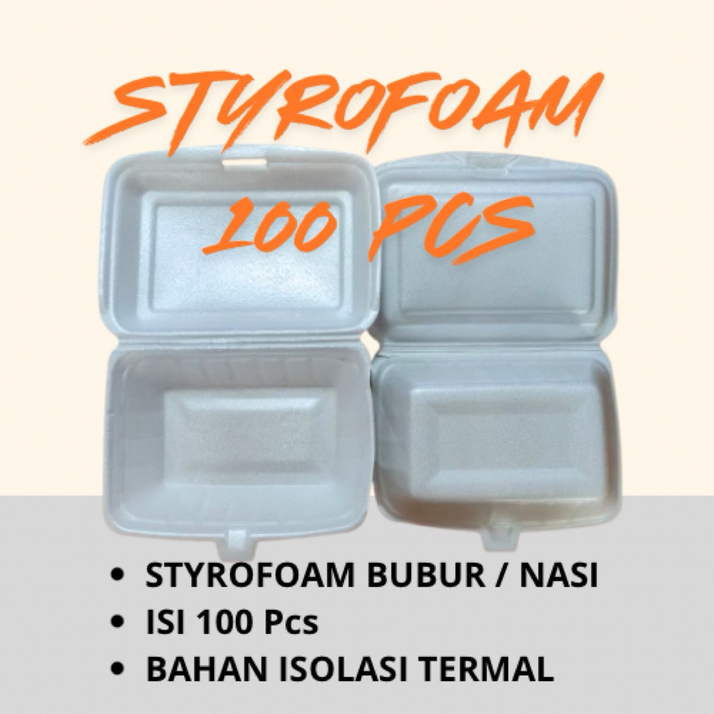 Styrofoam bubur 50pcs / styrofoam makanan