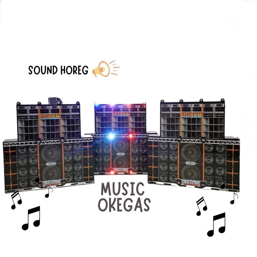 Miniatur Sound System Horeg Mini / Lampu dan Musik Ok Gas Sound system
