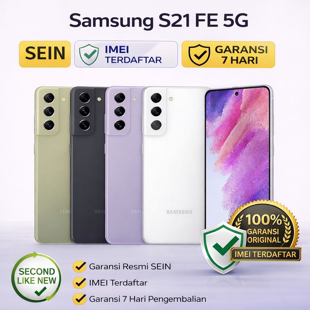 Samsung Galaxy S21 FE Second Original, Garansi & Fullset