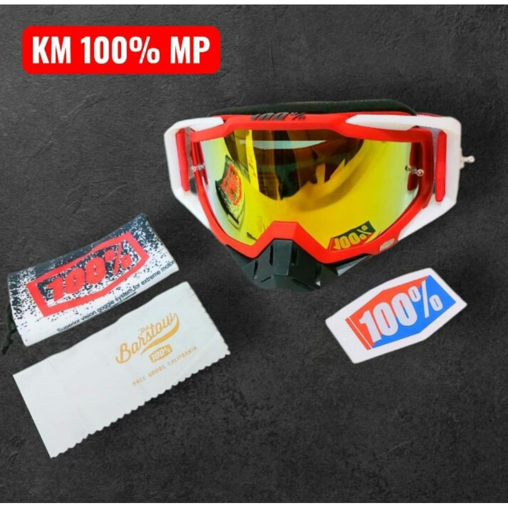 kaca mata google motor cross google trail kaca mata turing pengendara motor google cross 100% merah 
