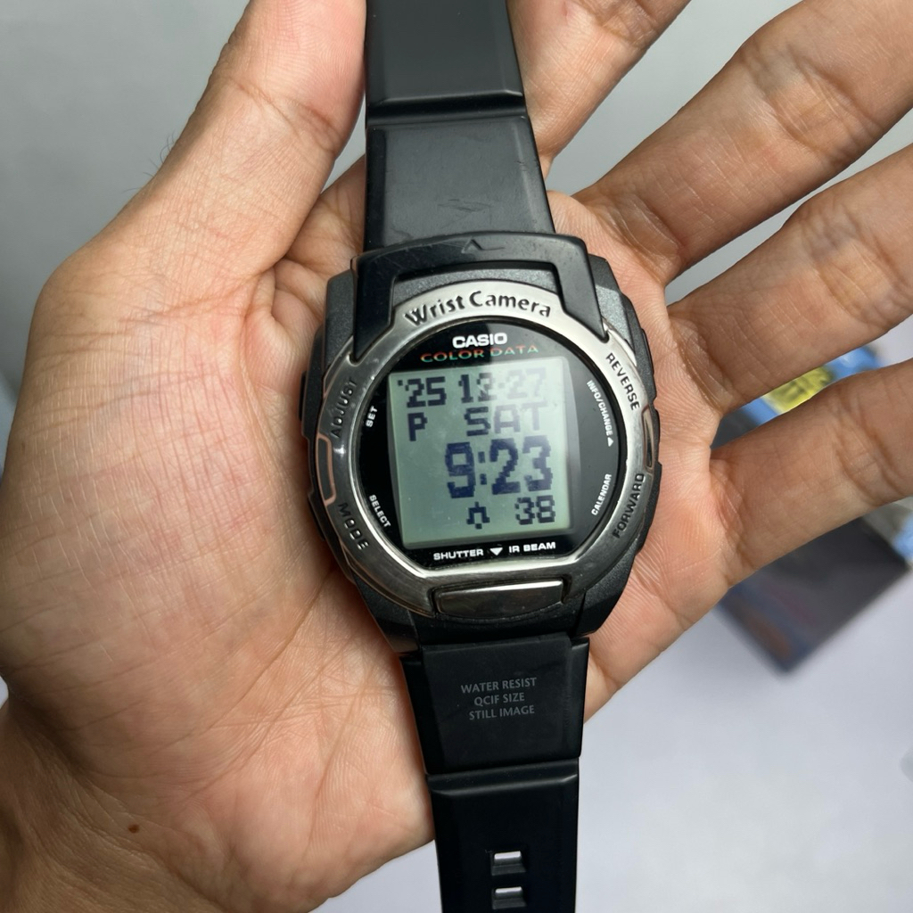 [LAKU] Jam Tangan Casio Vintage Wrist Camera WQV 3 Mulus Langka