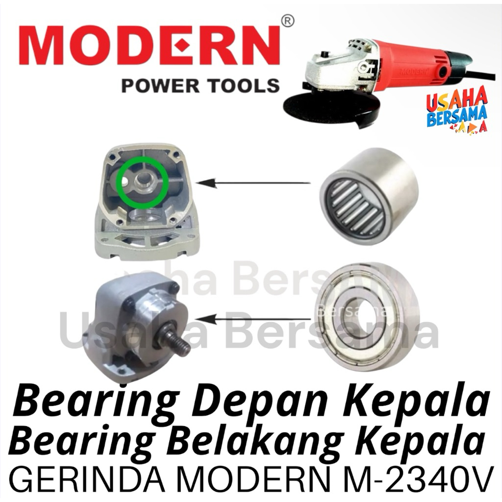Bearing 2pcs Kepala Gerinda Modern M2340V Laher Bambu Laker Lahar Depan Belakang Spindle Kepala Mesi