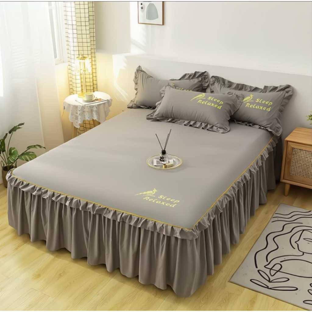 TERLARIS SPREI RUMBAI / SPREI RUMBAI HOME MADE/ SPREI RUMBAI POLOS EMBOS