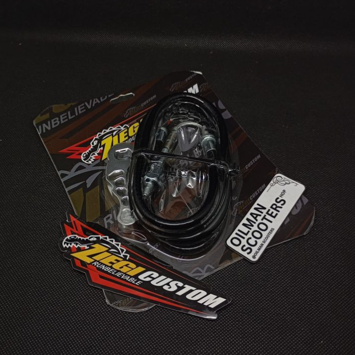 TUAS REM BELAKANG VESPA SET KABEL ZIEGI CUSTOM TUAS REM ZIEGI TUAS REM VESPA ZIEGI ORIGINAL REM CNC