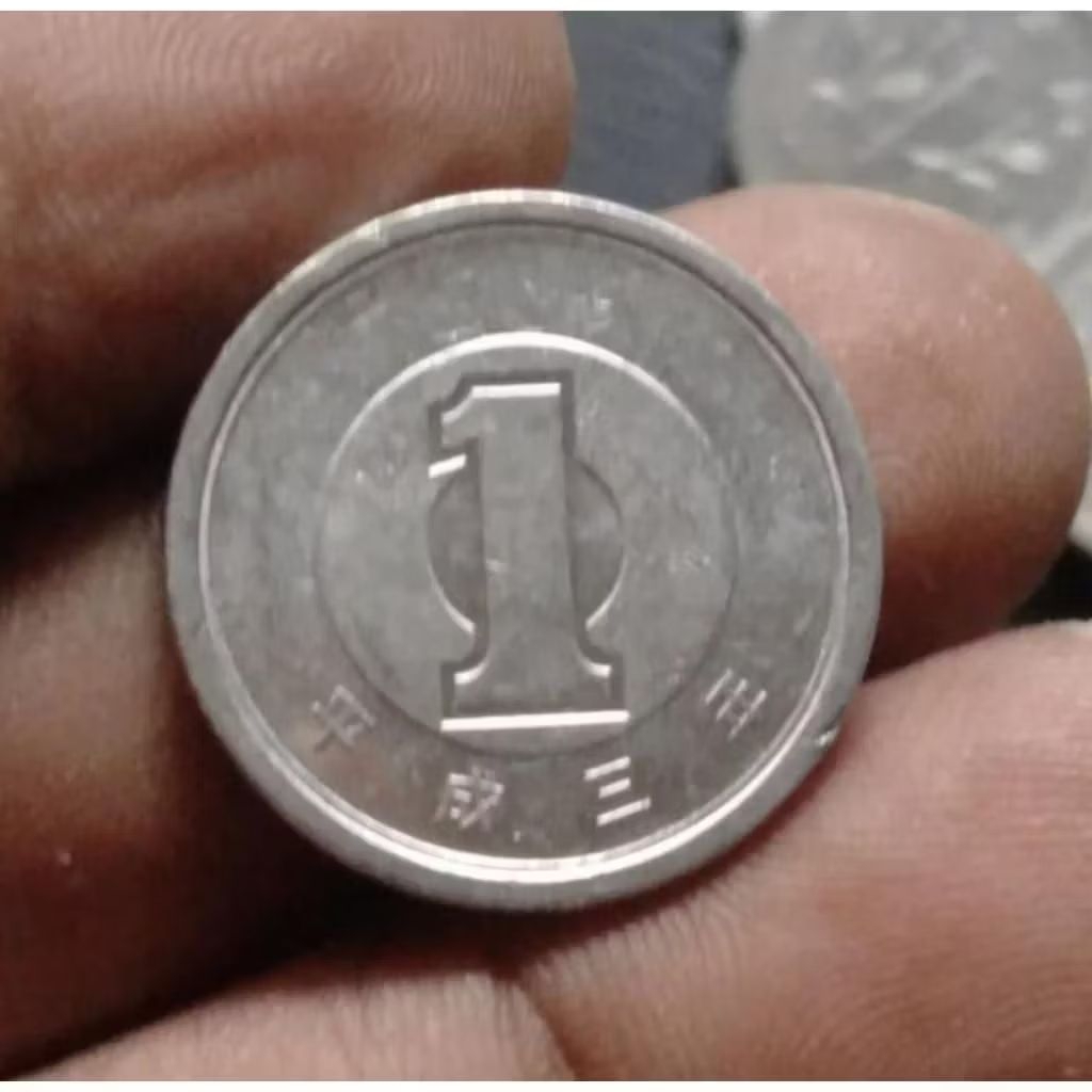 TP1yj Koin 1 Yen Japan Jepang Koleksi Uang Logam Coin Antik Kuno Jadul Asing Luar Negeri Mancanegara