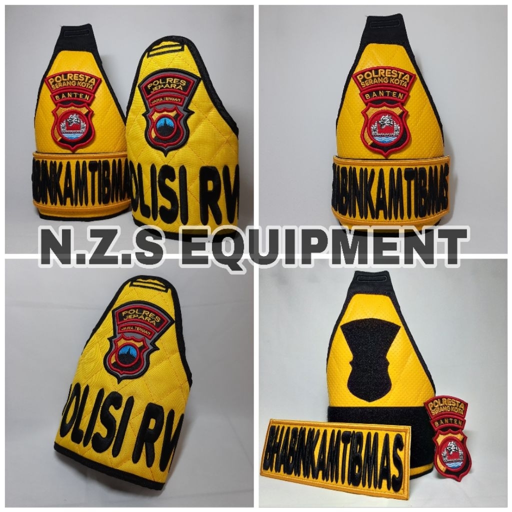 Banlengan polisi rw kulit/banlengan costume kulit terbaru/banlengan bhabinkamtibmas terbaru kulit/ba